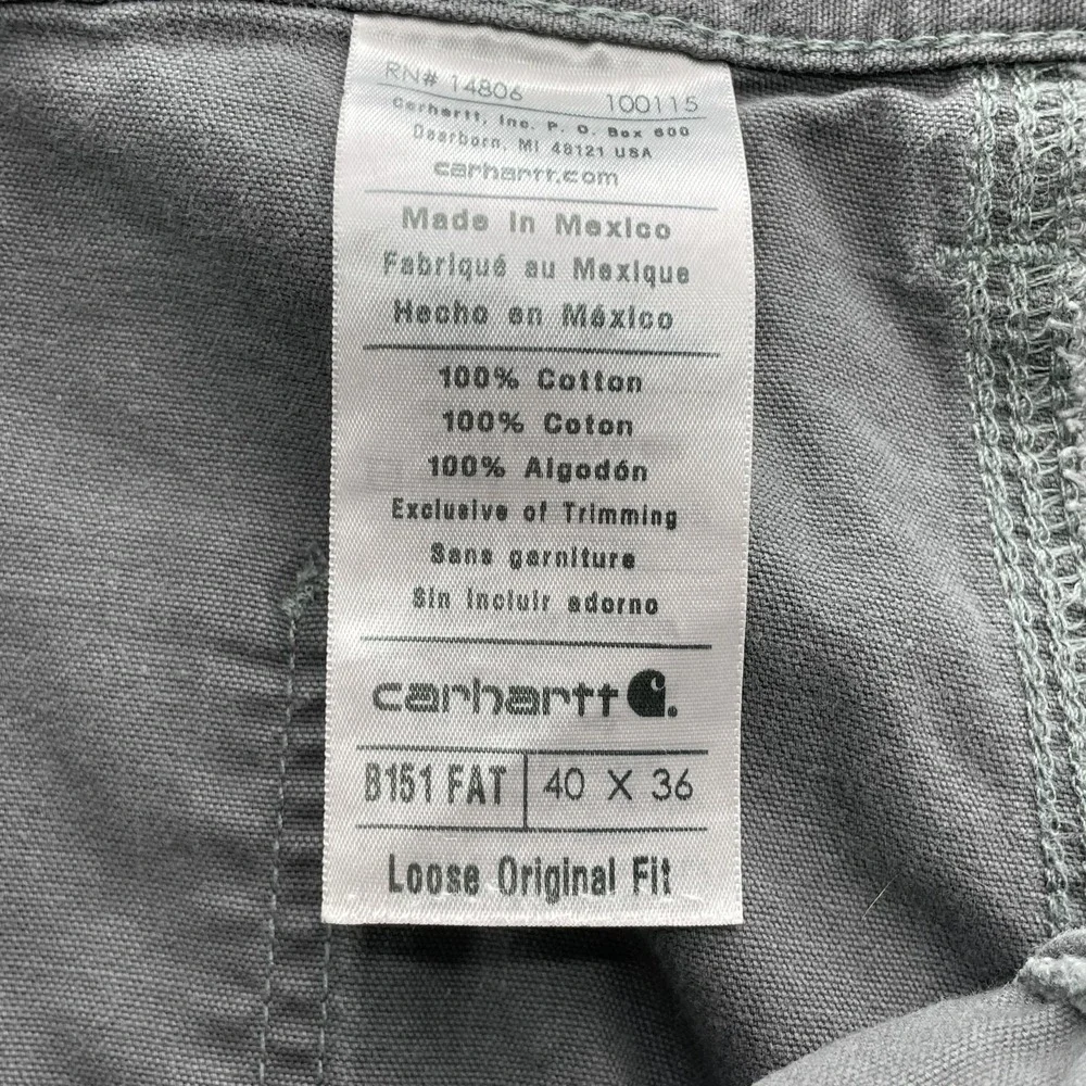 Carhartt B151 Carpenter Pants Men 38x33* Baggy Utility Workwear Streetwear Skate